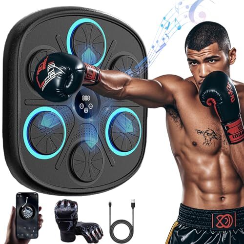 Smart Bluetooth Boxing Machine, Boxing Training Equipment, Music blue Athletic