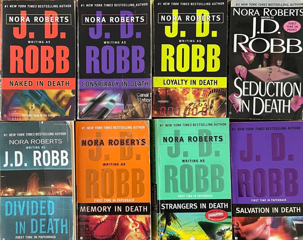 Lot Of 8 J.d. Robb (Nora Roberts) In Death Series Paperback Books