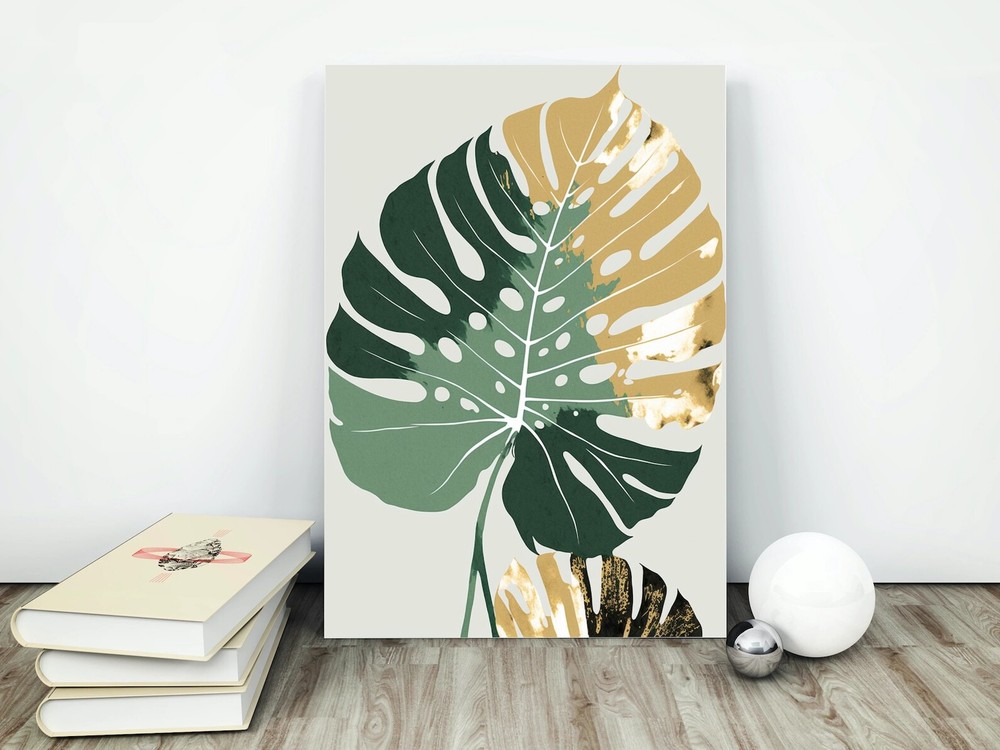 Botanical Wall Art Monstera Print Neutral Wall Art Decor Boho Flower Art Flower