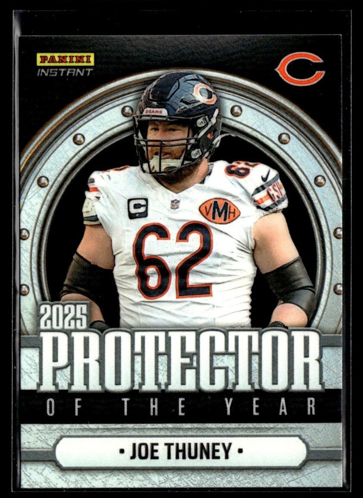 2025 Panini Instant NFL Protector of The Year Joe Thuney Chicago Bears #AW-POY