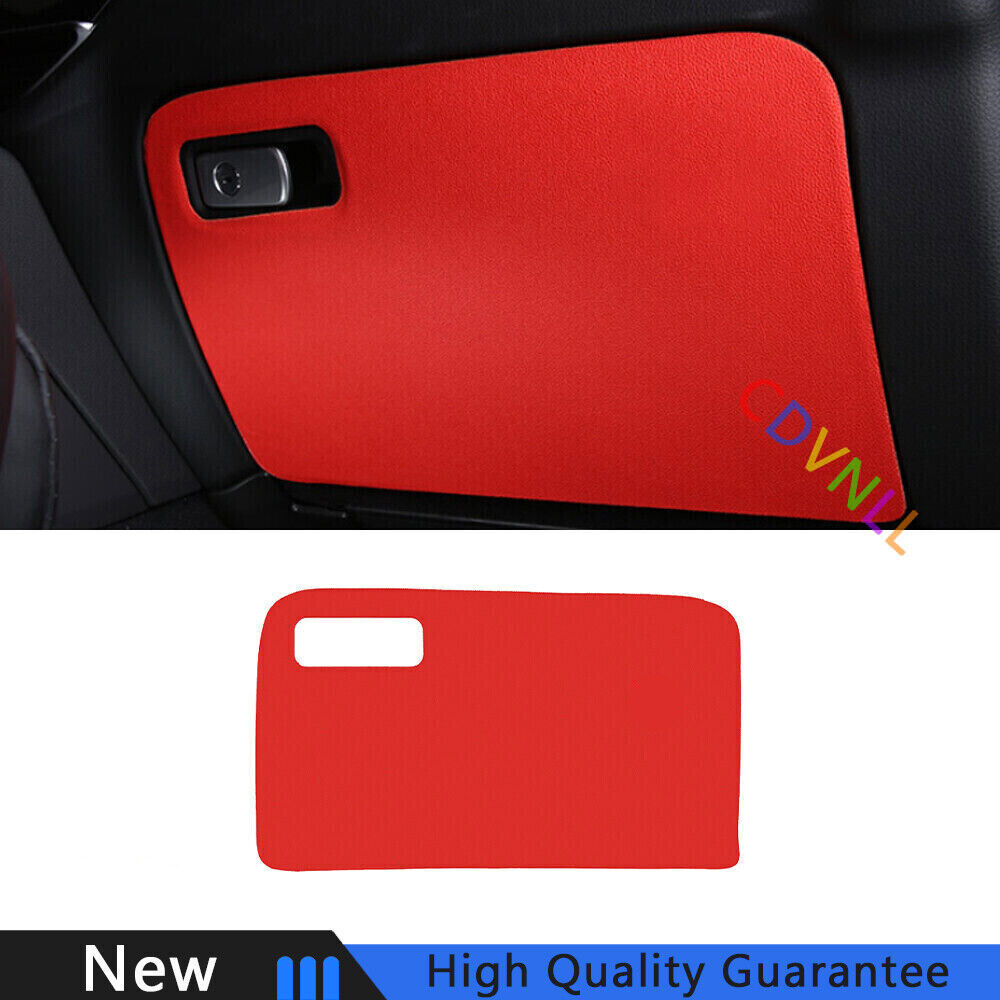 For Porsche Cayenne 2018-2022 Red Leather Co-Pilot Storage Box Handle Bowl Trim