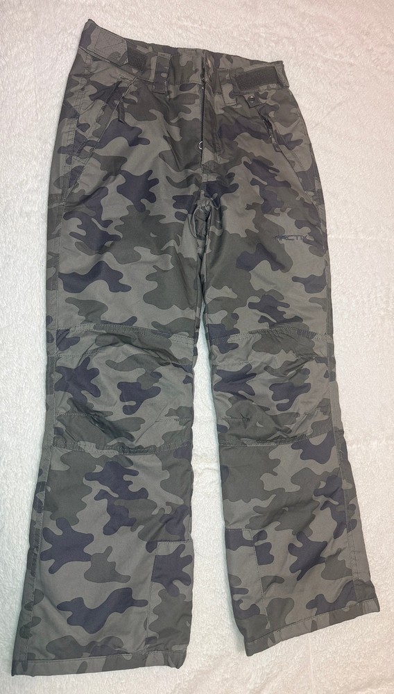 Arctix Reinforced Insulated Ski Snowboard Snow Pants Camo Youth M Medium