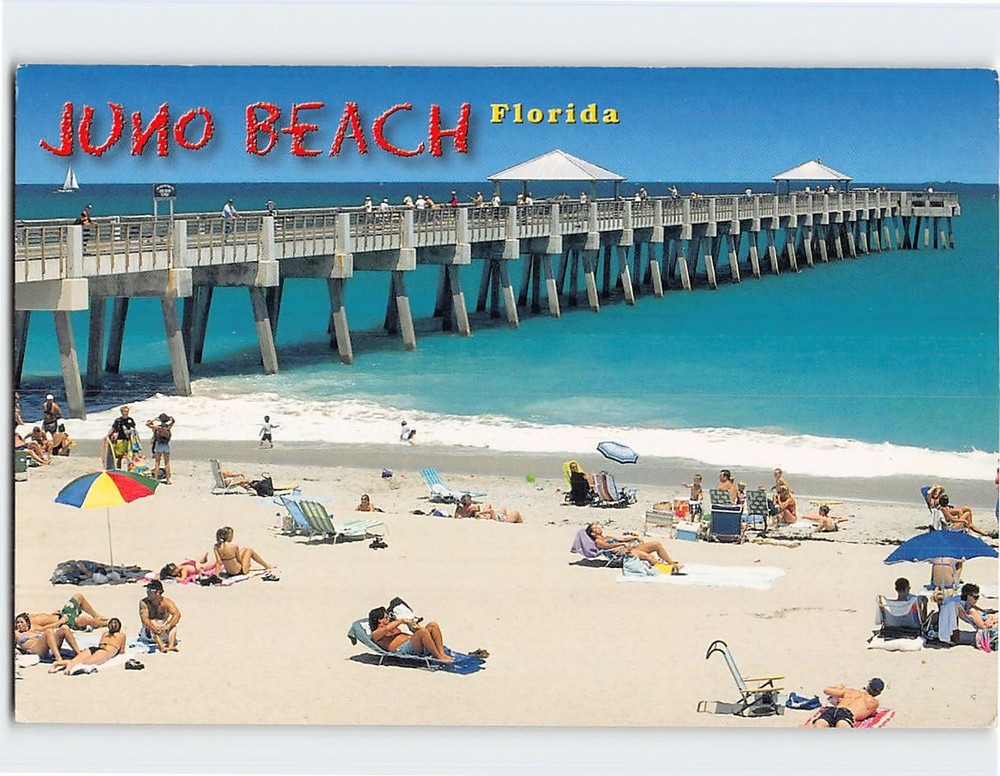 Postcard Juno Beach Fishing Pier Juno Beach Florida USA
