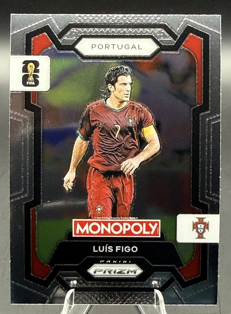 2026 Prizm Monopoly FIFA World Cup Soccer Luis Figo #31 Portugal base