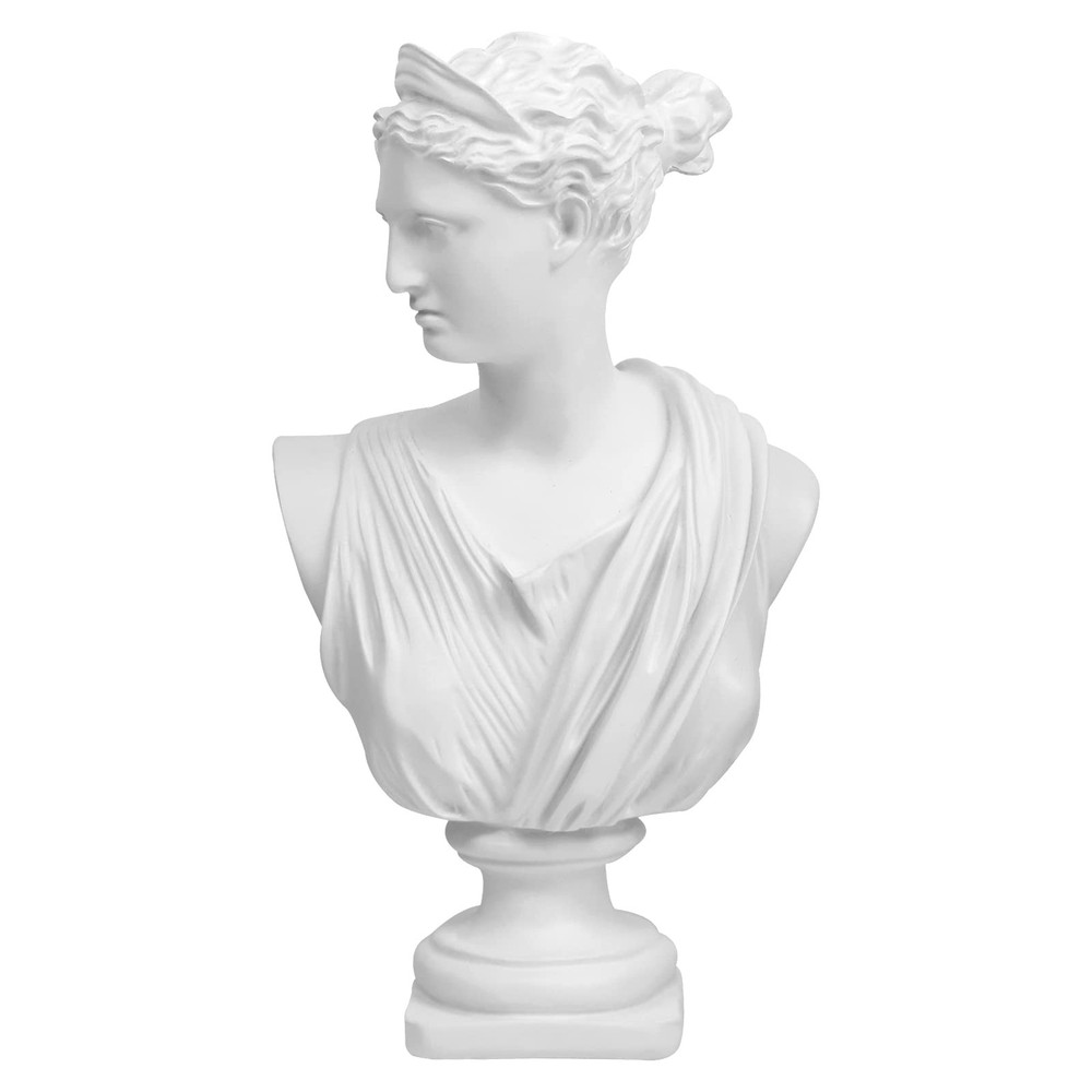 Norrclp 12.5 Inch Diana Roman Bust Greek Mythology Statue Sculpture