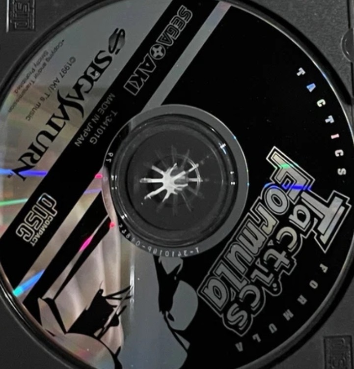 Tactics Formula Sega Saturn SS Japan Import Used Tested Disc Only