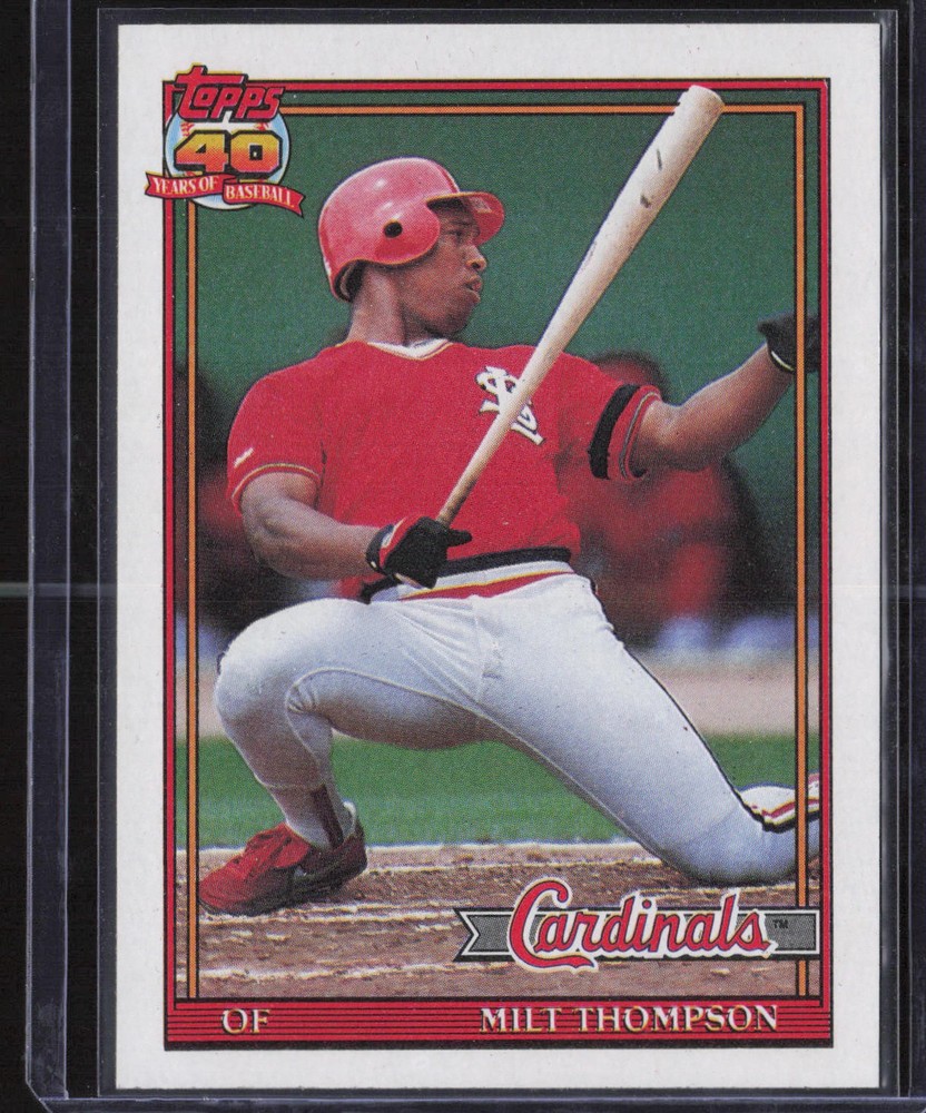 Milt Thompson 1991 Topps #63 St. Louis Cardinals