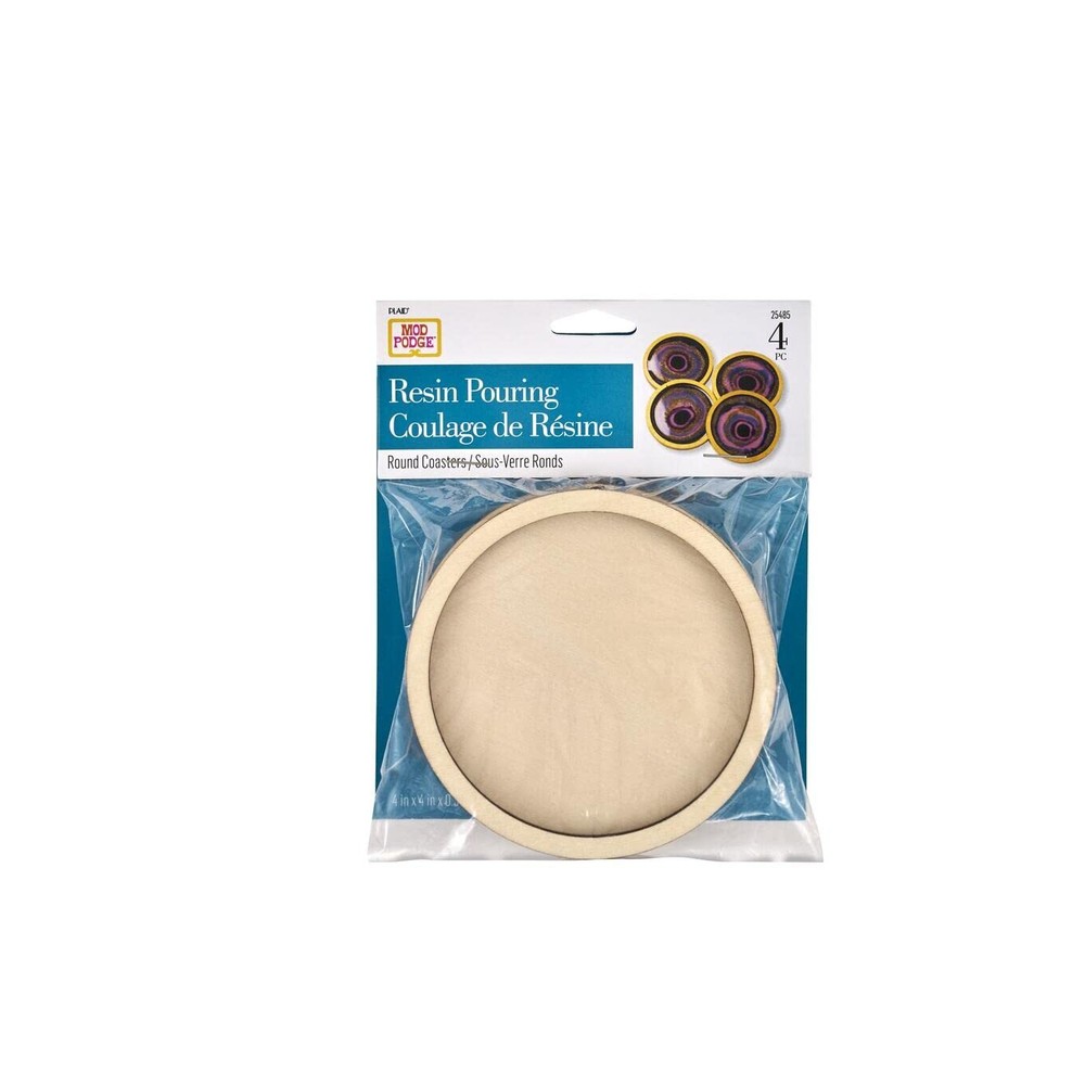 Mod Podge Coaster Kit Set of 4 for DIY Epoxy Resin Craft Projects