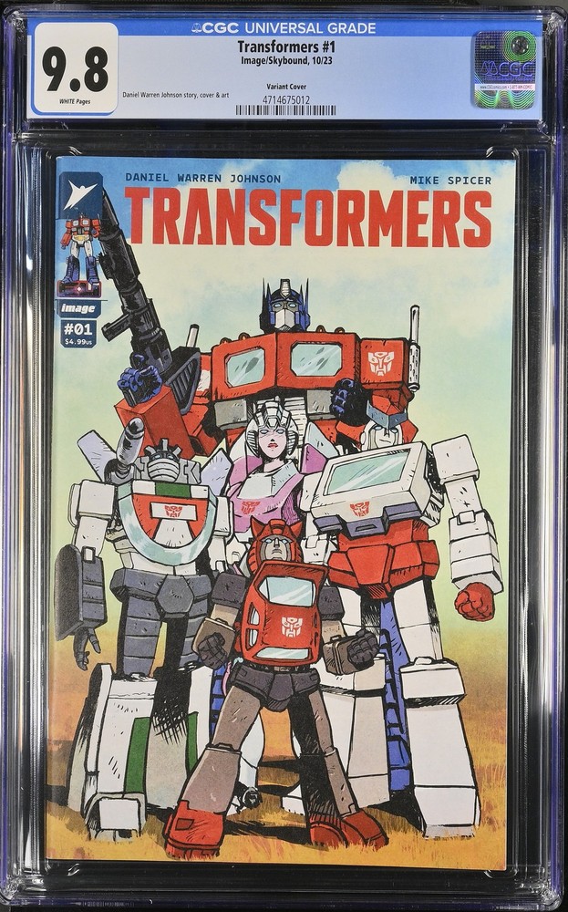Transformers 1 CGC 9.8 Variant Cover First Print