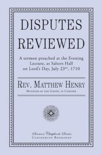 Disputes Reviewed