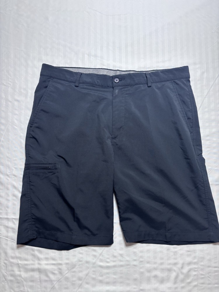 Greg Norman Flat Front Black Golf Shorts Mens Size 36