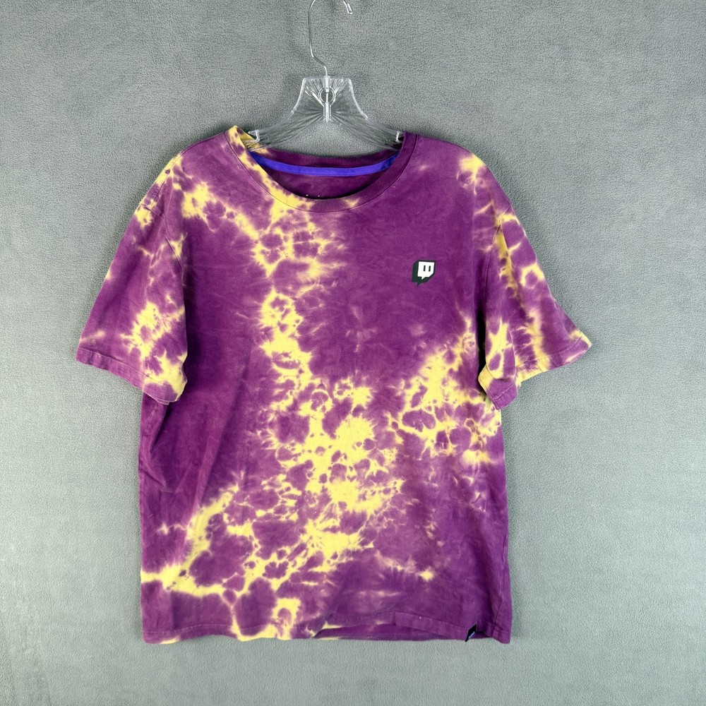 Twitch Gaming T Shirt Tie Dye Short Sleeve Medium? Streaming