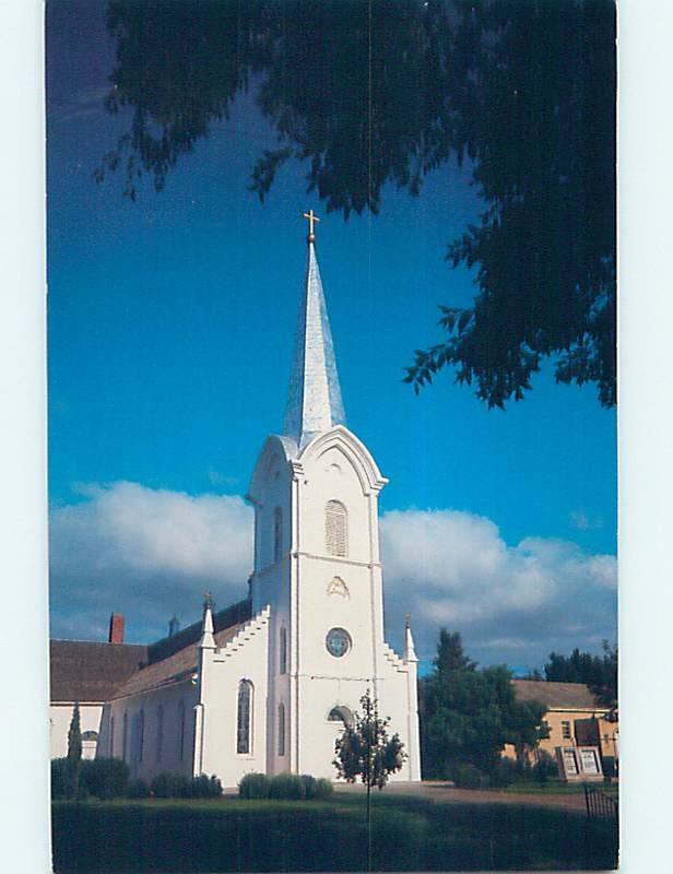 Unused Pre-1980 CHURCH SCENE Lindsborg Kansas KS L4291