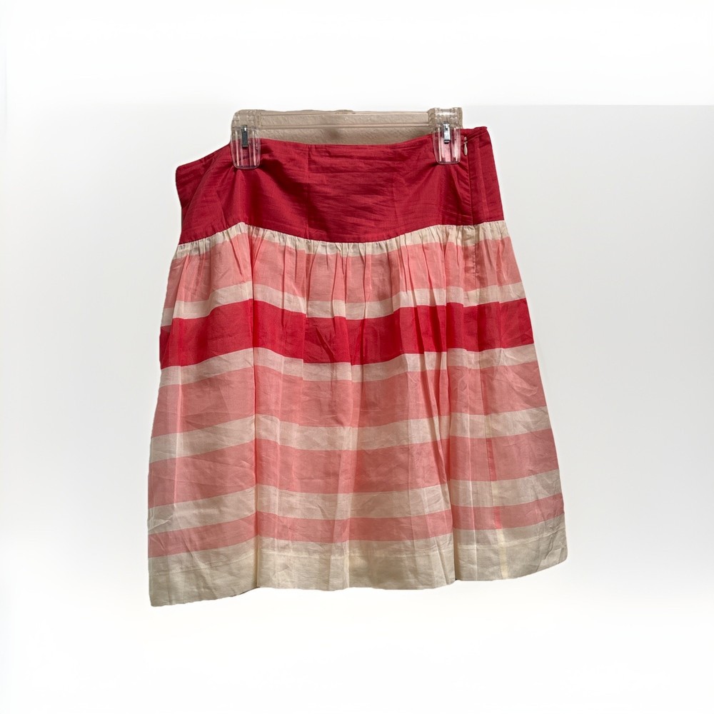 GAP Pink Wide Stripe Knee Length Size 12 Skirt