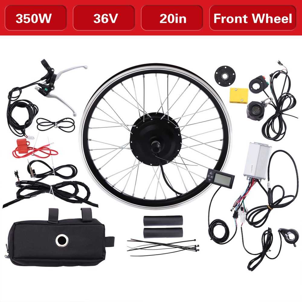 20 Inch 350W E Bike 36V Front Wheel Electric Bicycle Hub Motor Conversion Kit