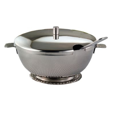 World Tableware CHS-100 Metal 10 Oz. Cheese Server with Lid