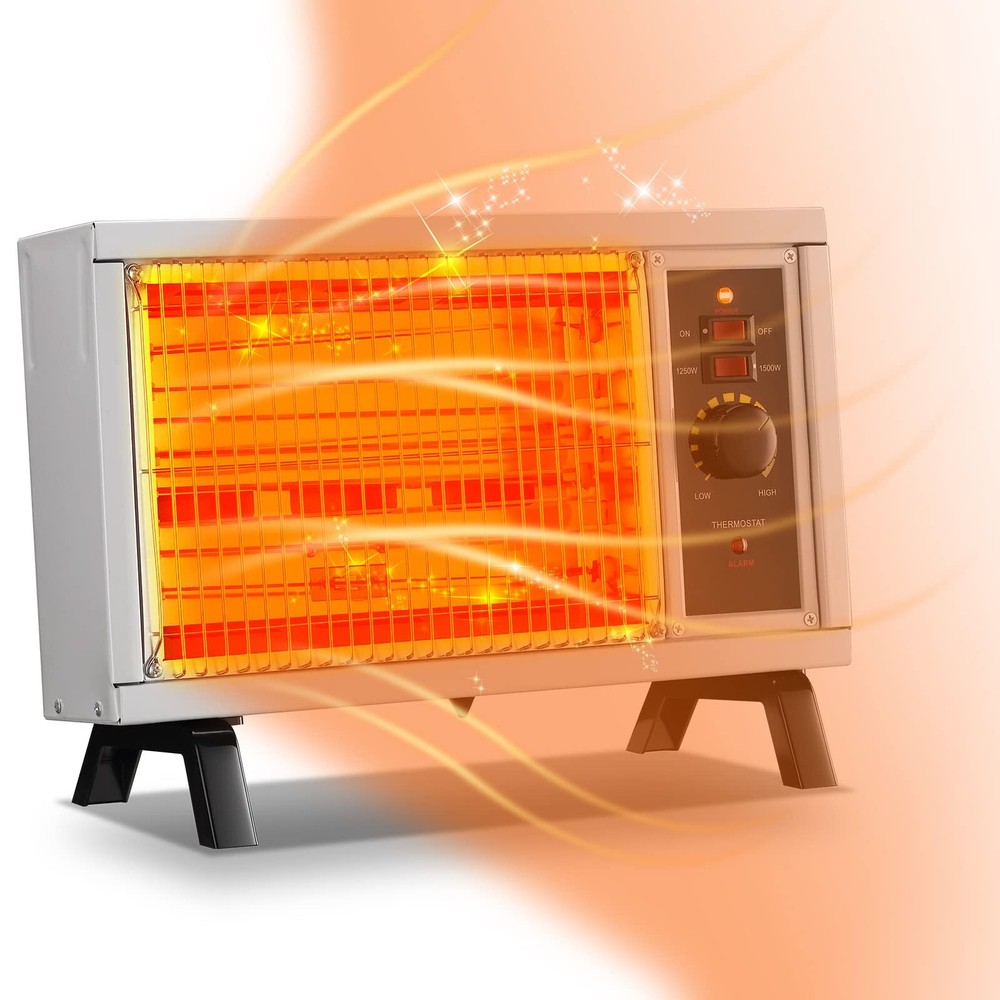 JASUN Radiant Heater Electric Space Heater Fast Heating with Adjustable Therm...