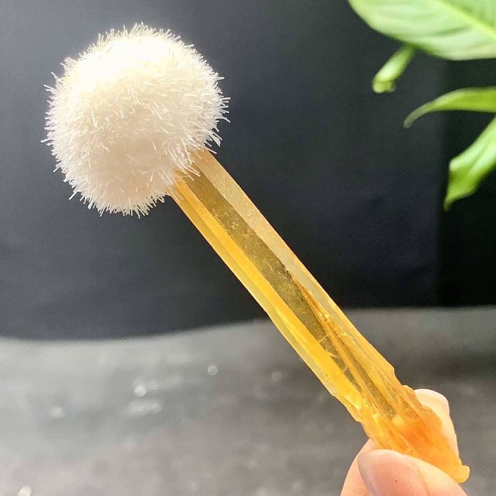 18G Natural Citrine Calcite Crystal Quartz Energy Cluster Healing Mineral