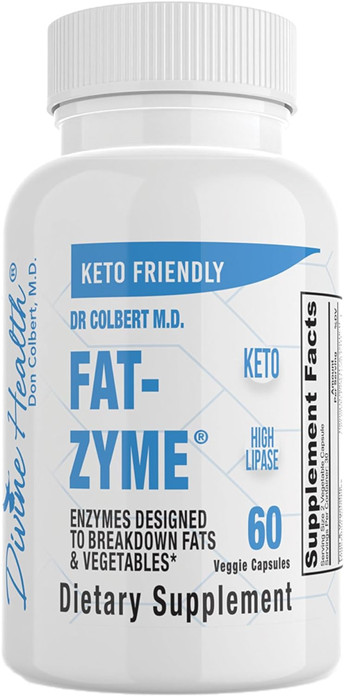 Dr. Colbert'S Keto Zone Fat-Zyme - Ketogenic Digestive Enzymes - High Lipase - V