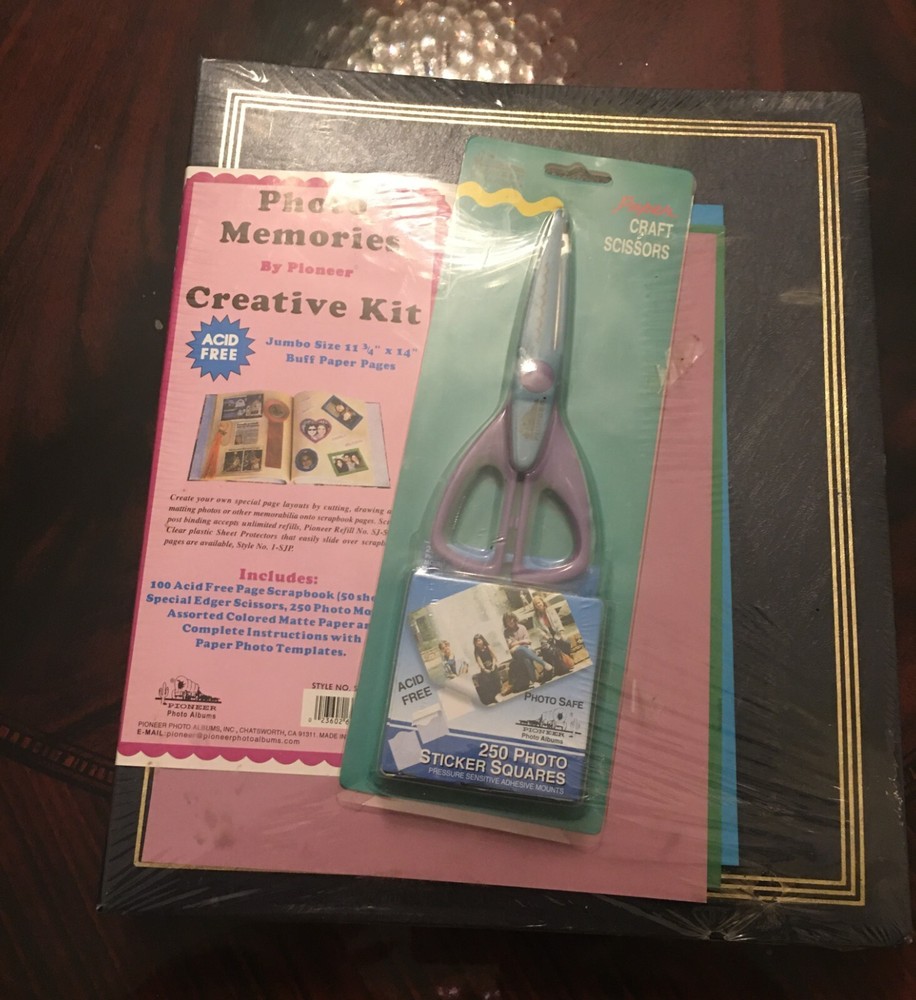 Pioneer Acid-Free Photo Album Kit with 100 Pages and Stickers for Creative Memories-image