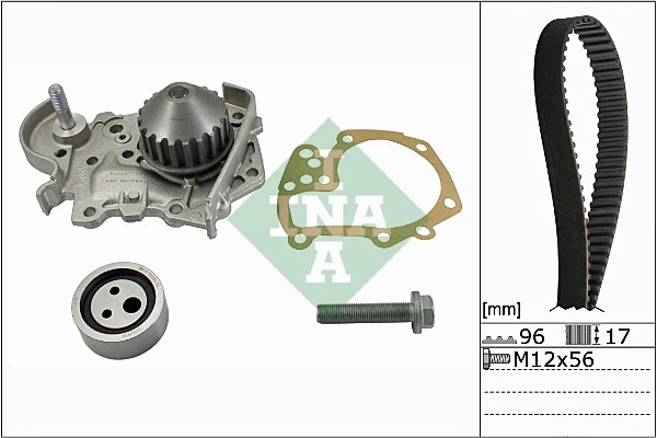 530 0191 31 INA Wasserpumpe + Zahnriemensatz für DACIA,NISSAN,RENAULT