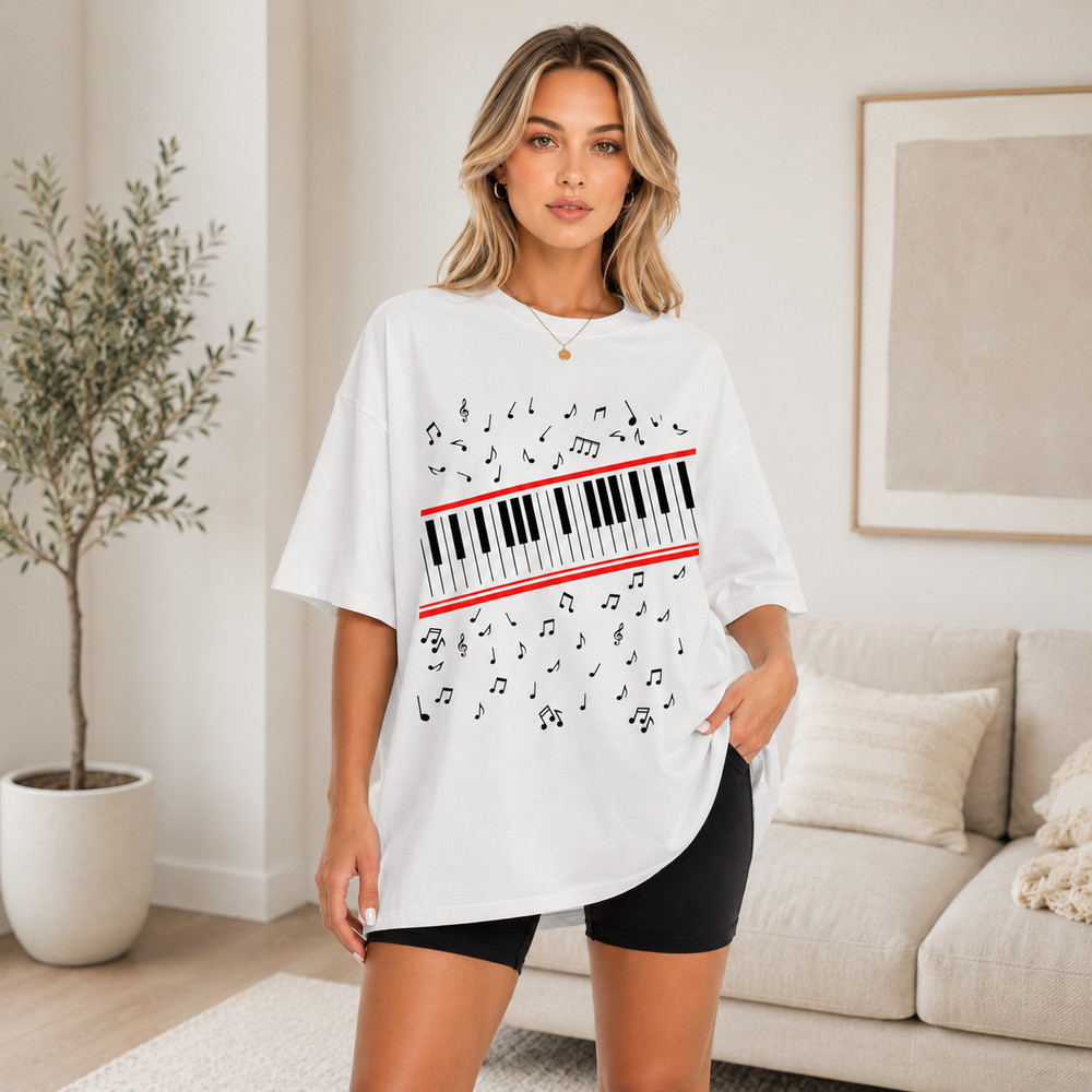 Michael Jackson Beat It Piano Keys T-Shirt, King of Pop Music Tee, Gift For Fans