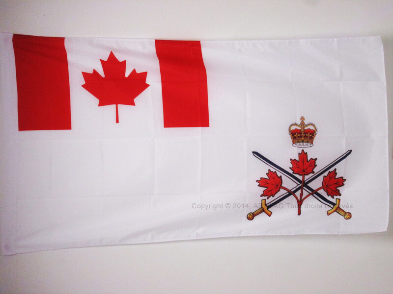 Canadian Army Flag 3x5 ft - Military Outdoor Banner 90x150 cm for Pole