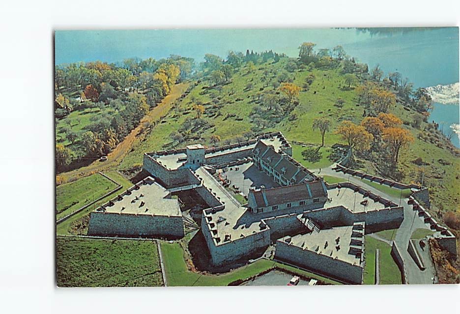 Postcard Aerial View Fort Ticonderoga New York USA