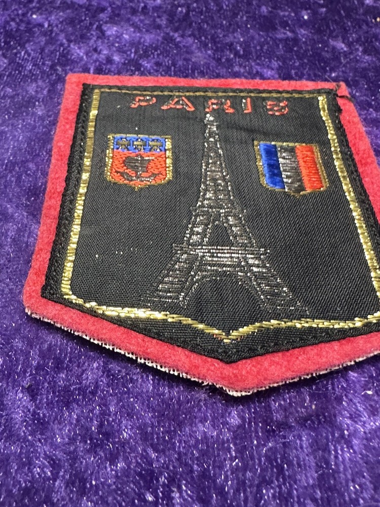 Vtg Paris Unused Travel Patch