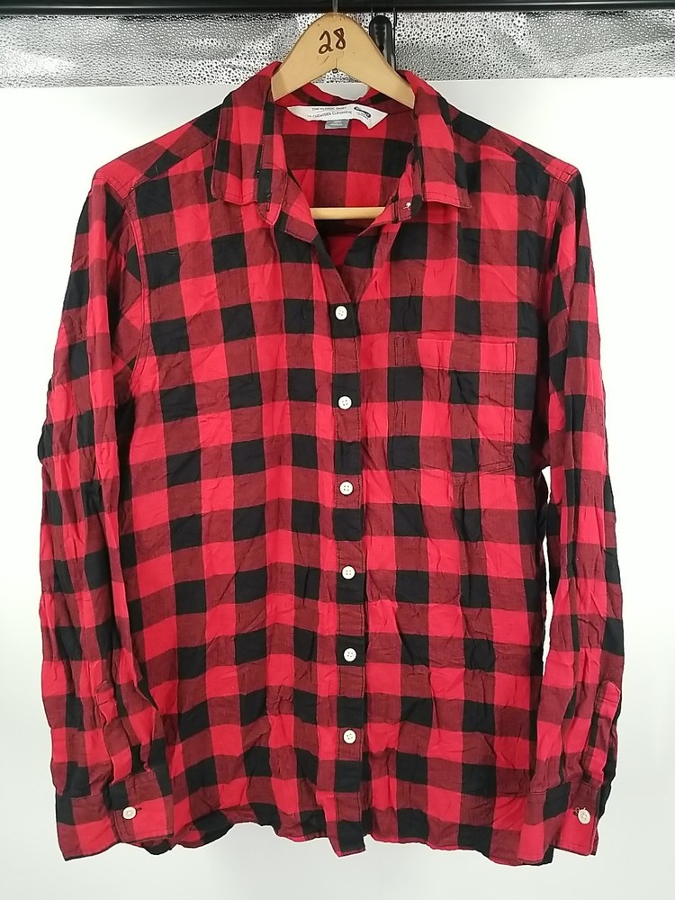 Old Navy Plaid Flannel Long Sleeve Button Up Shirt Womens 2XL XXL