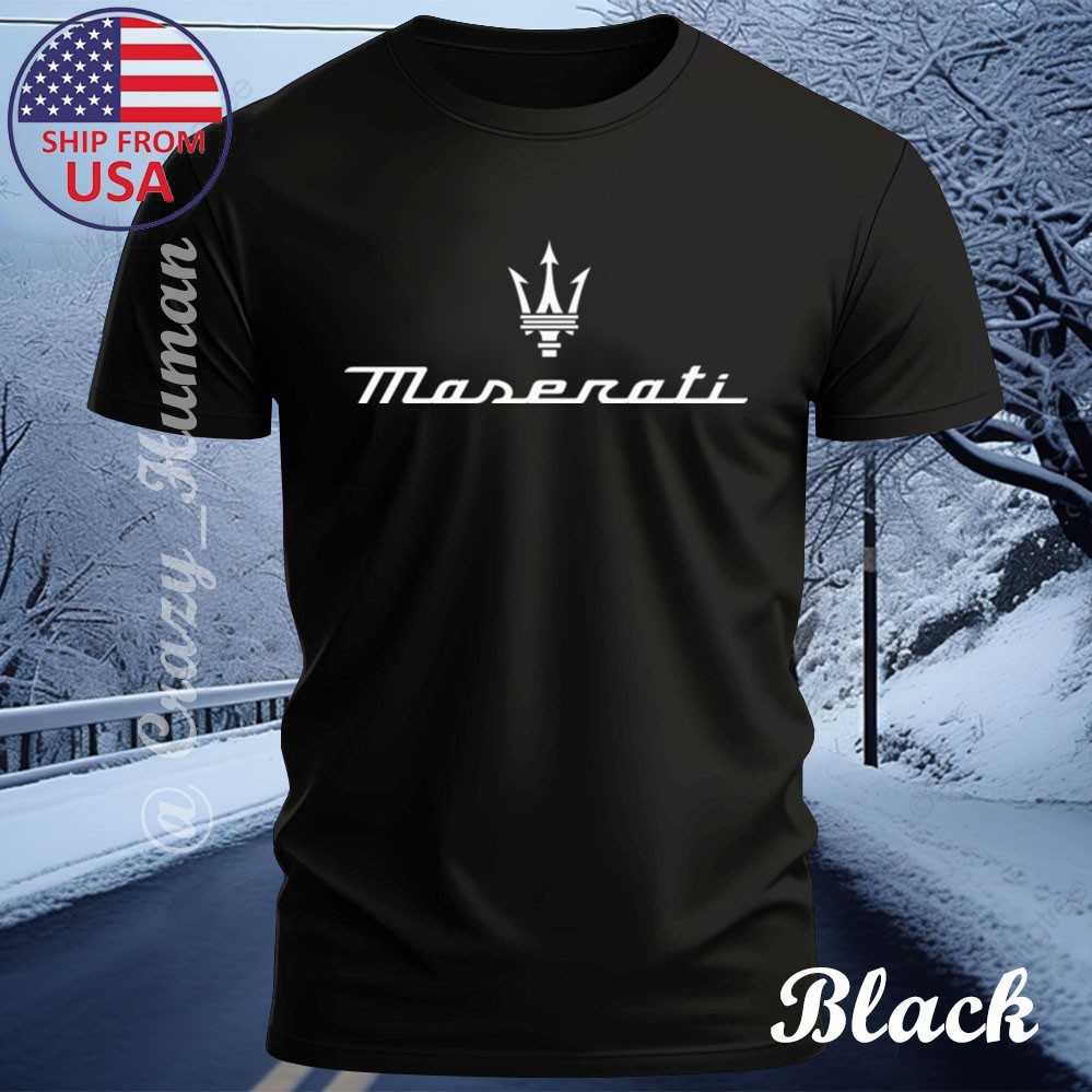 Maserati Design Funny T-Shirt All Size Made In USA Free Shipping