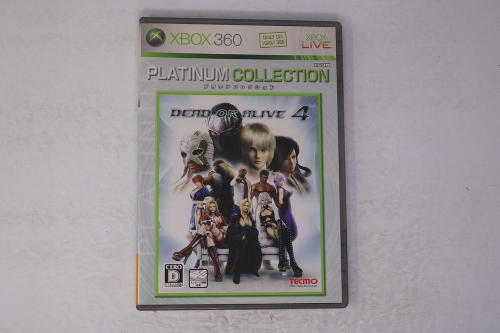 Dead or Alive 4 Platinum Collection (Japan) Xbox 360 JPN(Region Locked)
