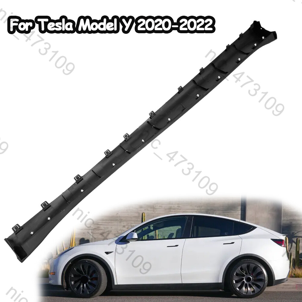 Fit For 2017-24 Tesla Model Y Left Side Skirt Molding Lower Rocker Panel Cover