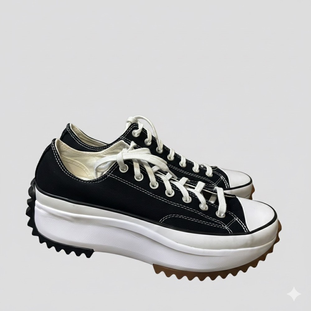 Converse Run Star Legacy Low Black White Gum Platform Sneakers NWOT 10 M/11.5 W