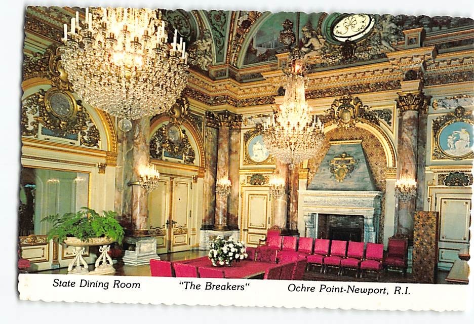 Postcard State Dining Room The Breakers Newport Rhode Island USA
