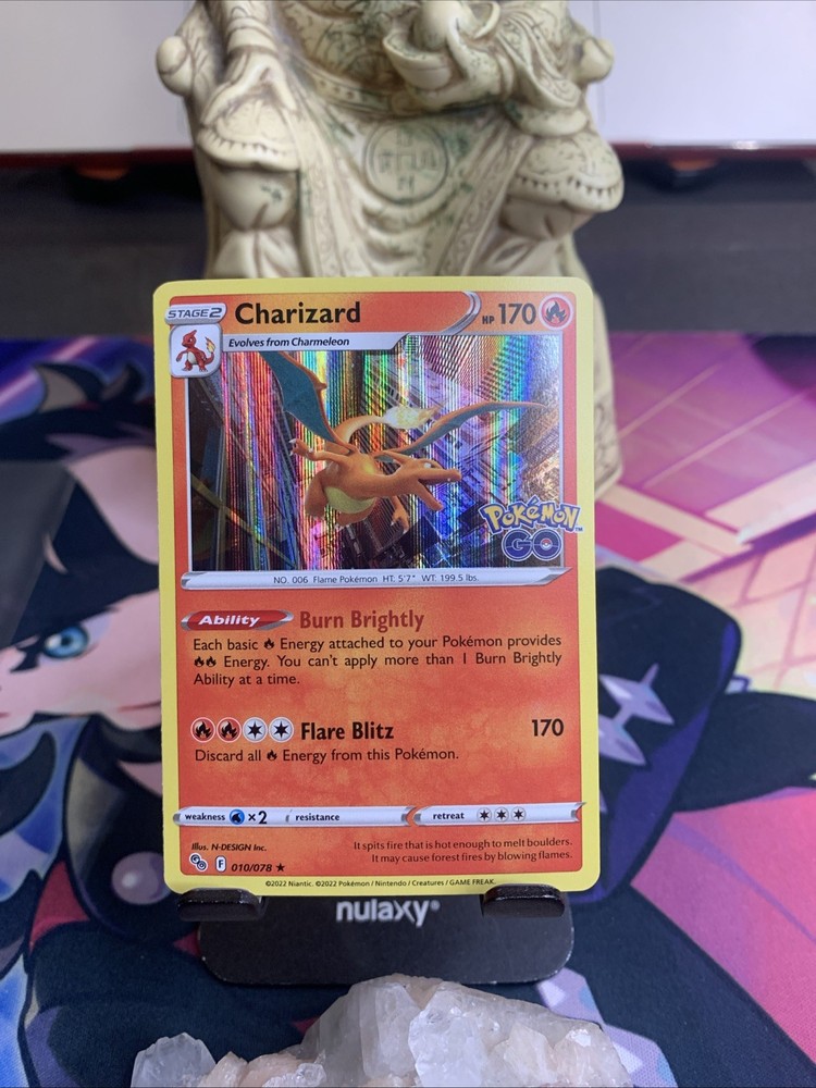 2022 Pokemon GO Charizard #010/078 Holo Rare TCG