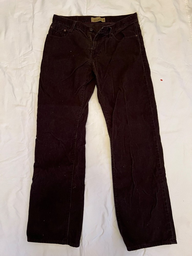 Old Navy loose fit brown corduroy pants size 32x34