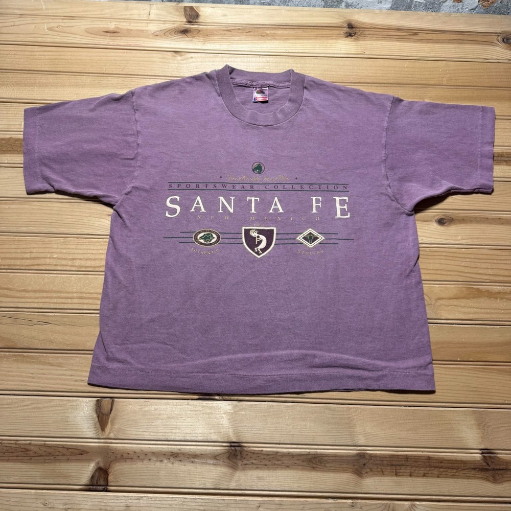 Vintage 1992 Santa Fe New Mexico Kokopelli Graphic Souvenir T-Shirt USA - Large