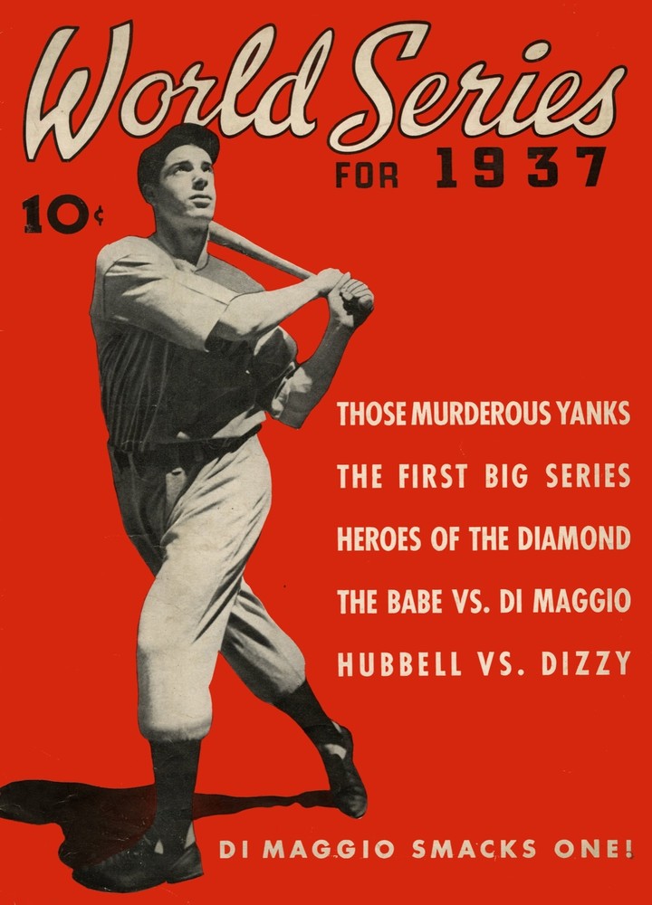 Decor Poster.Room interior art design.1937 World Series.Baseball.Di Maggio.7296
