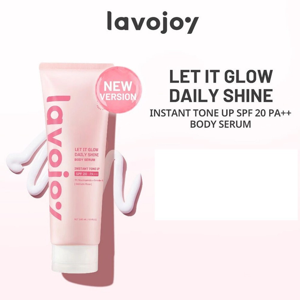 Lavojoy Let It Glow Shine Body Serum SPF 20 PA++ Tone Up Lotion 180ml