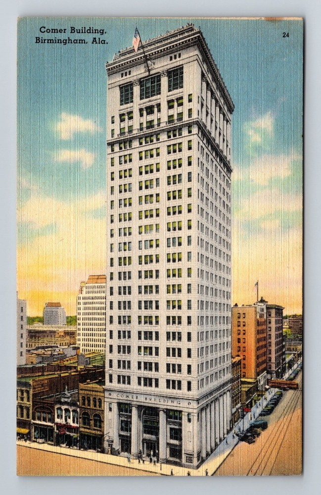 Birmingham AL-Alabama Comer Building Vintage Postcard Standard Souvenir Postal