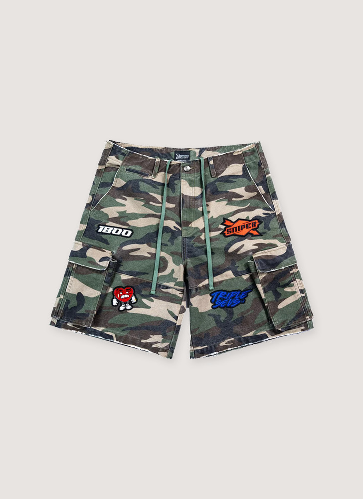 Triple Sevens Sniper Gang Shorts Camo