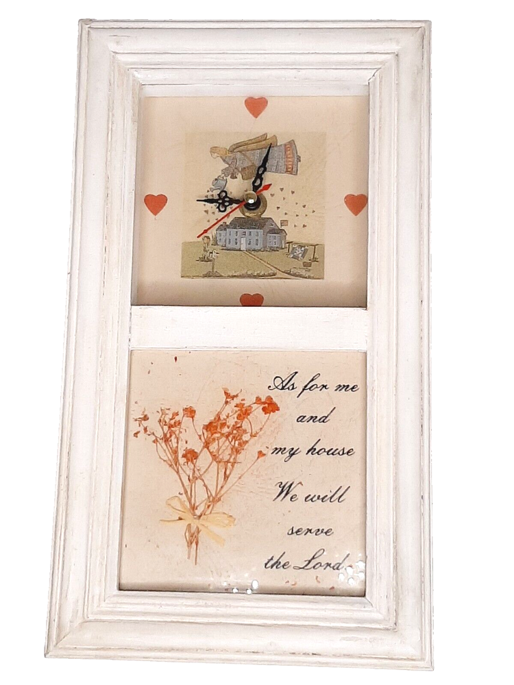 Avon Christian Religious Wall Clock Lords House Inspirational God Timepiece