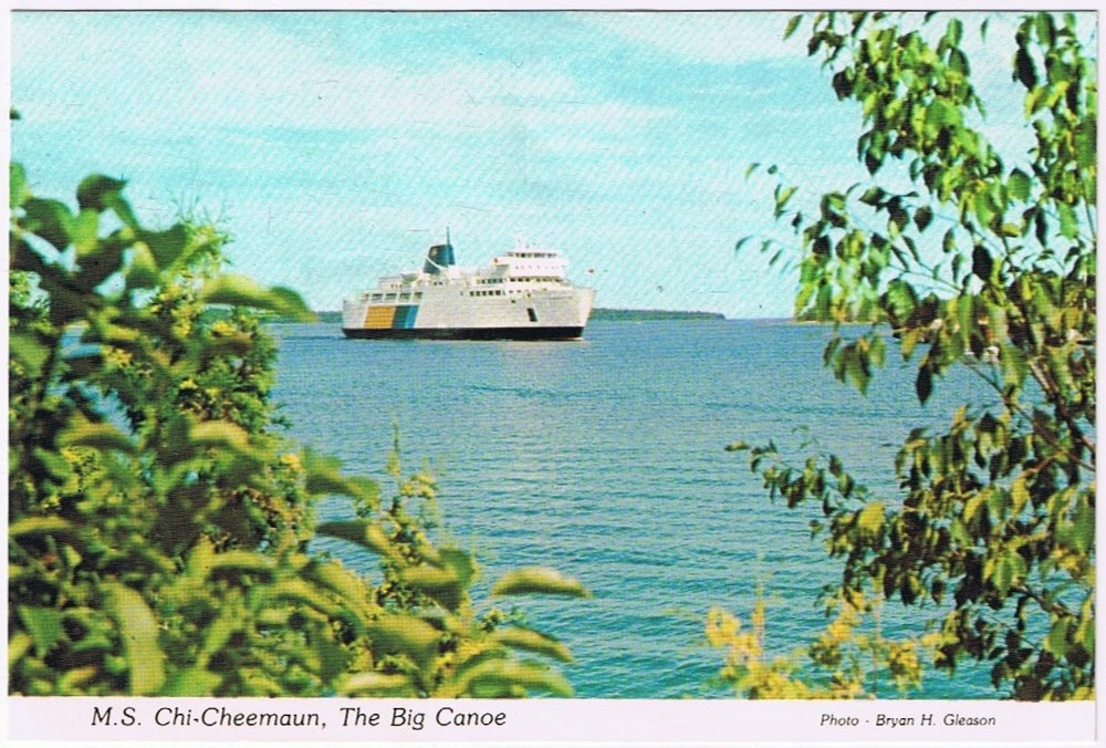 Postcard M S Chi-Cheemaun Big Canoe Ferry Tobermory Manitoulin Island Ontario