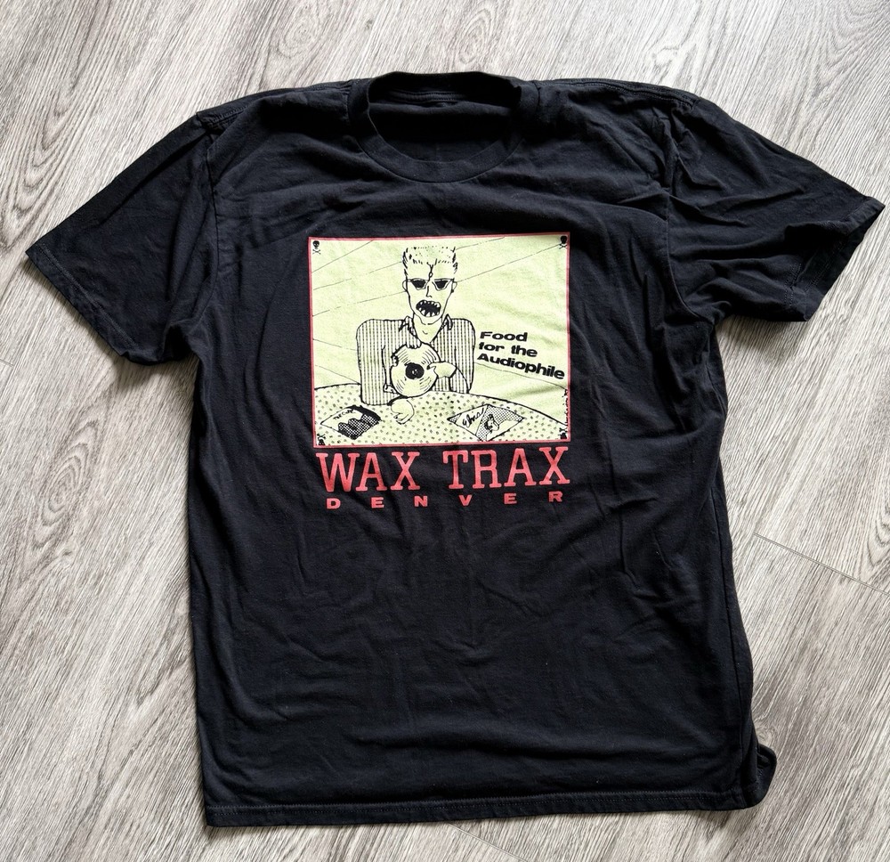 Wax Trax Records Denver Co Large Size Graphic T-Shirt