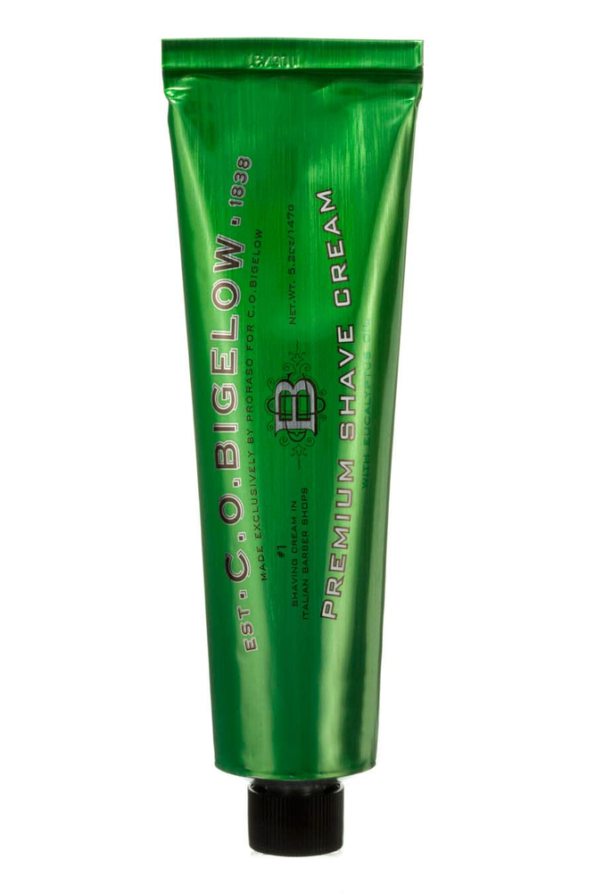 C.O. Bigelow Premium Eucalyptus Shaving Cream for Men 5.2 Oz  
