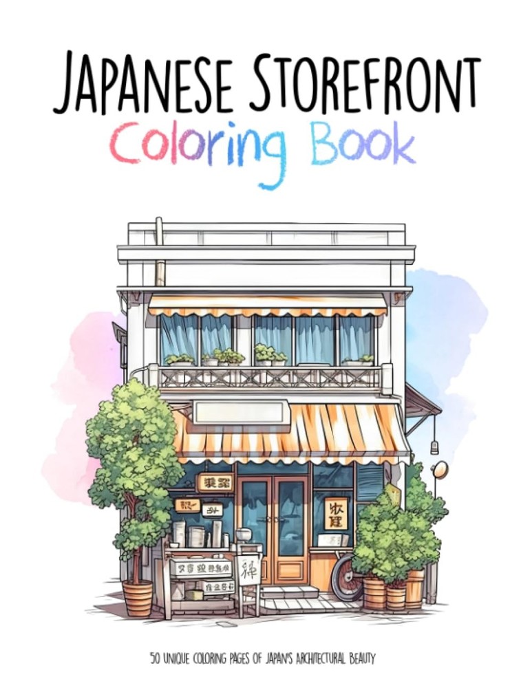 Manny Books Publishing Japanese Storefront Coloring Book (Paperback)Another great item from Rarewaves USA | Free delivery!