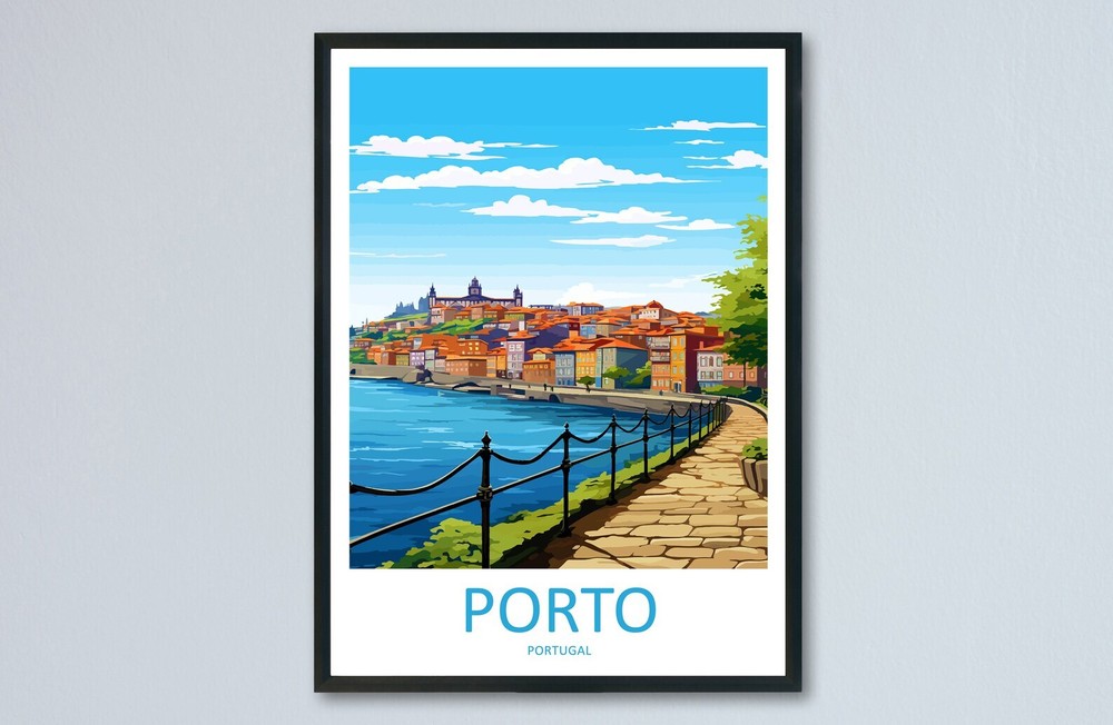 Porto Travel Print Wall Art Porto Wall Hanging Home Dcor Porto Gift Art Lovers
