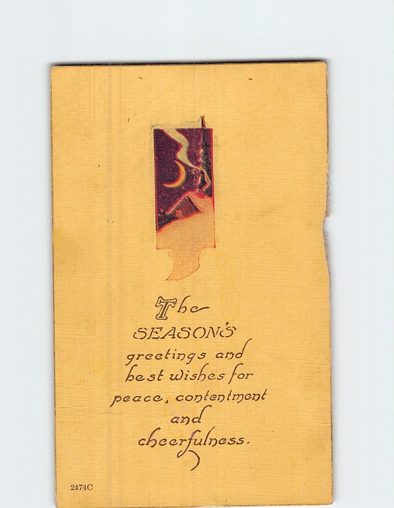 Postcard The Season's Greetings with Art Print