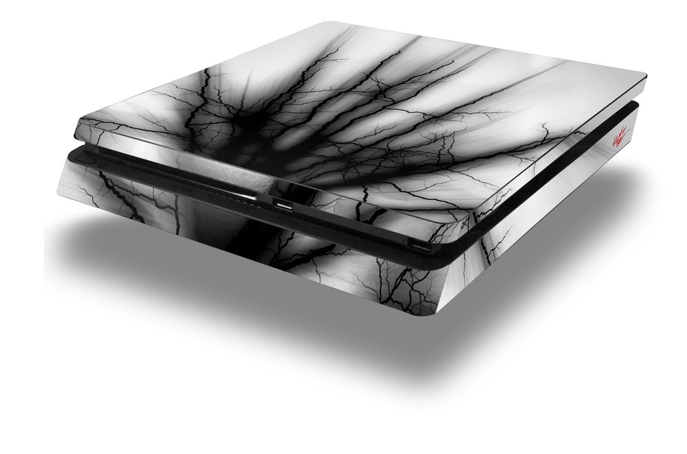 Skin for PS4 Slim Lightning Black Playstation 4 Console